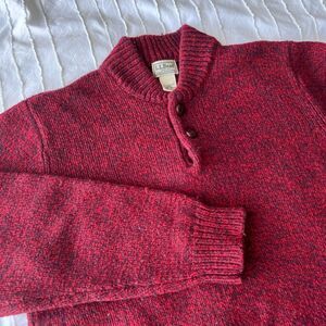 Llbean Men's Red Jumper